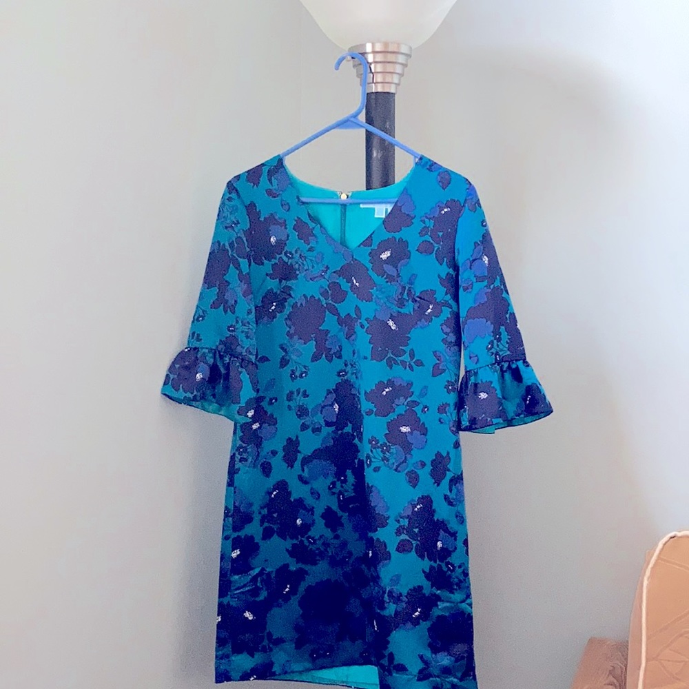 Draper James floral blue dress